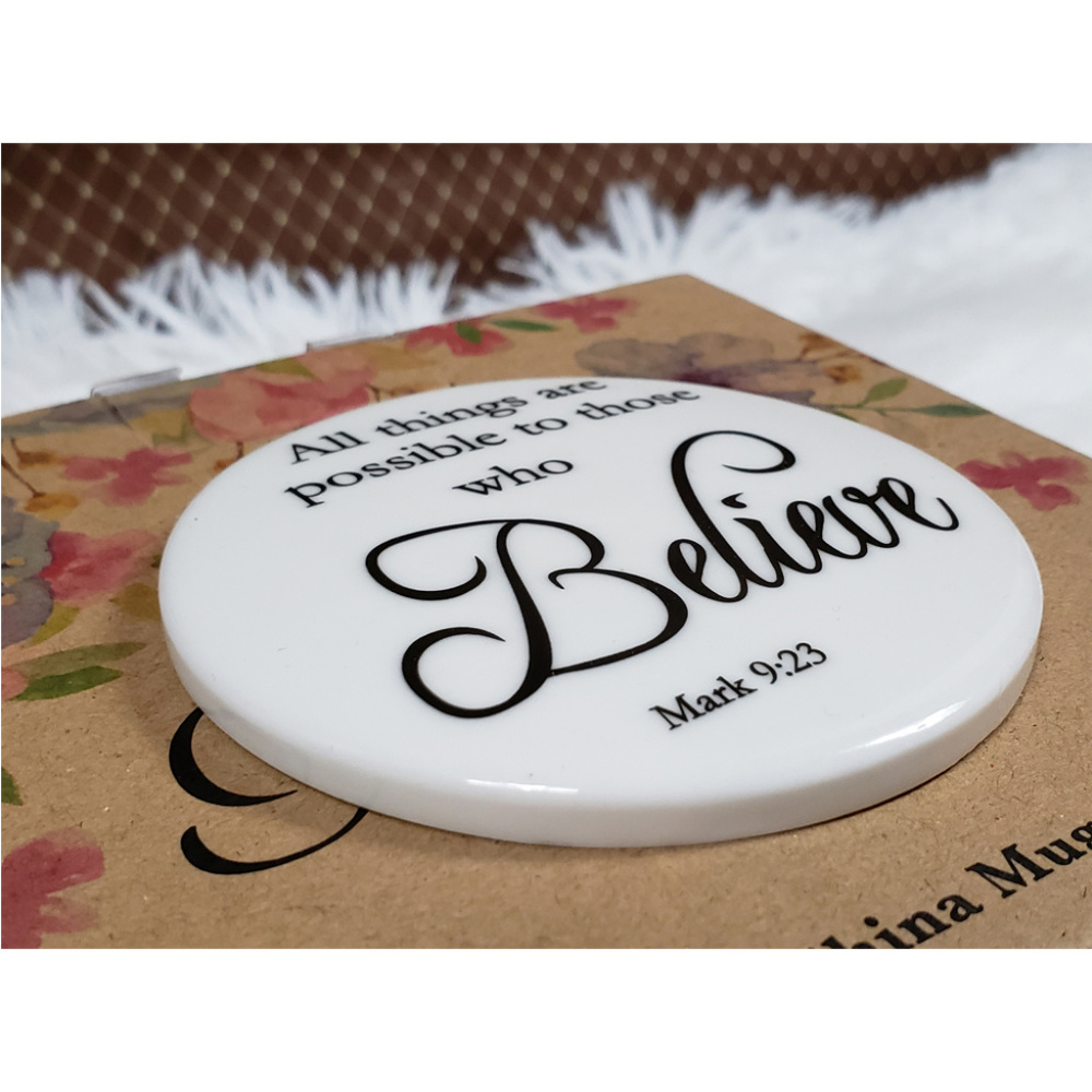 Home Essentials Believe Mark 9: 23 Mug Gift Set - Picture 3 of 6